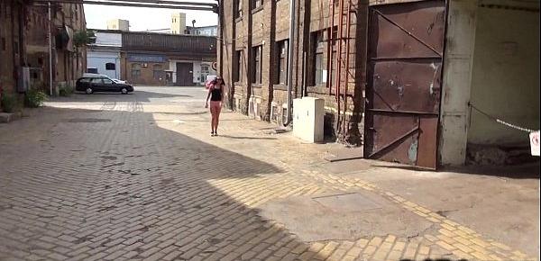  Hungarian amateur babe fuck in factory